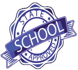 State Approved Massage School badge
